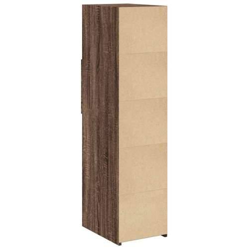 Visoka komoda boja hrasta 30 x 42,5 x 124 cm konstruirano drvo Smeđi hrast 1 Cijena