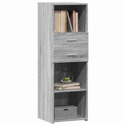 Visoka komoda siva boja hrasta 40x42,5x124 cm konstruirano drvo Sivi hrast sonoma 1 Cijena