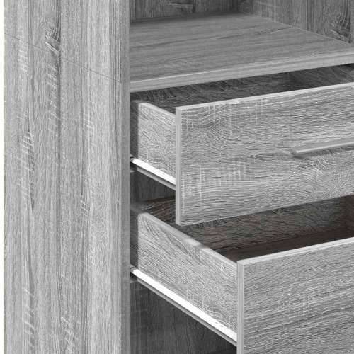 Visoka komoda siva boja hrasta 40x42,5x124 cm konstruirano drvo Sivi hrast sonoma 1 Cijena