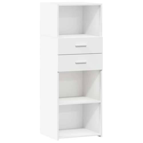 Visoka komoda bijela 45 x 42,5 x 124 cm od konstruiranog drva - Bijela 1 Cijena