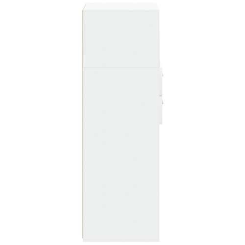 Visoka komoda bijela 45 x 42,5 x 124 cm od konstruiranog drva - Bijela 1 Cijena
