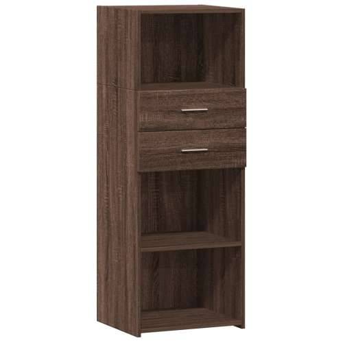 Visoka komoda boja hrasta 45 x 42,5 x 124 cm konstruirano drvo Smeđi hrast 1 Cijena