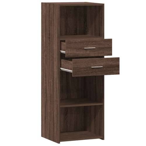Visoka komoda boja hrasta 45 x 42,5 x 124 cm konstruirano drvo Smeđi hrast 1 Cijena