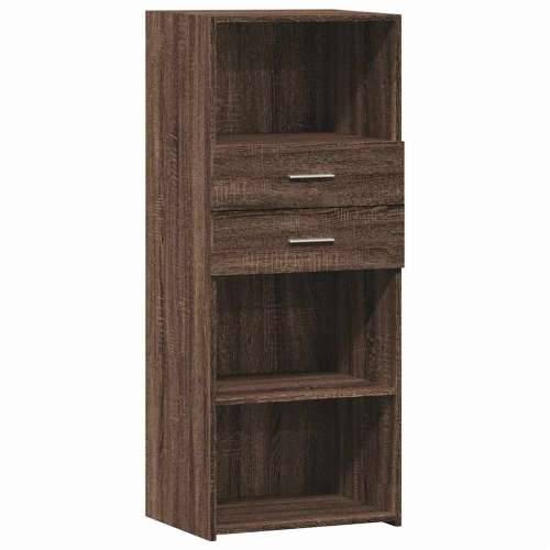 Visoka komoda boja hrasta 50 x 42,5 x 124 cm konstruirano drvo - Smeđi hrast 1 Cijena
