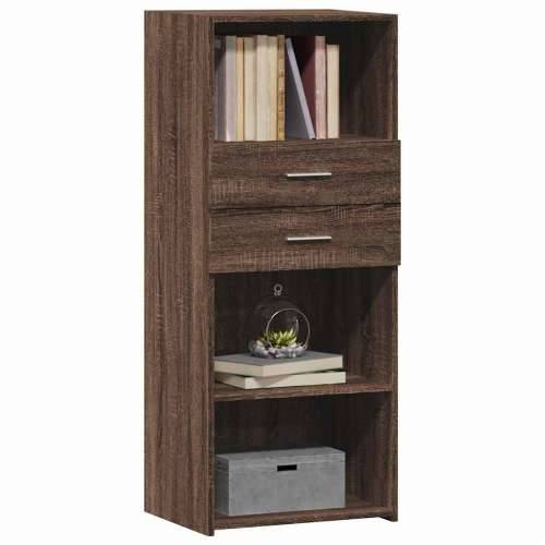 Visoka komoda boja hrasta 50 x 42,5 x 124 cm konstruirano drvo - Smeđi hrast 1 Cijena