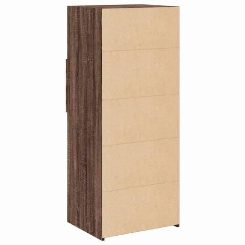 Visoka komoda boja hrasta 50 x 42,5 x 124 cm konstruirano drvo - Smeđi hrast 1 Cijena
