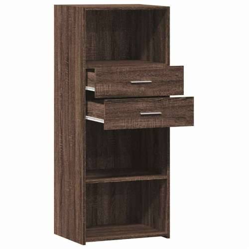 Visoka komoda boja hrasta 50 x 42,5 x 124 cm konstruirano drvo - Smeđi hrast 1 Cijena