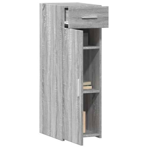 Komoda boja sivog hrasta sonome 30x42,5x93 cm konstruirano drvo - Sivi hrast sonoma 1 Cijena
