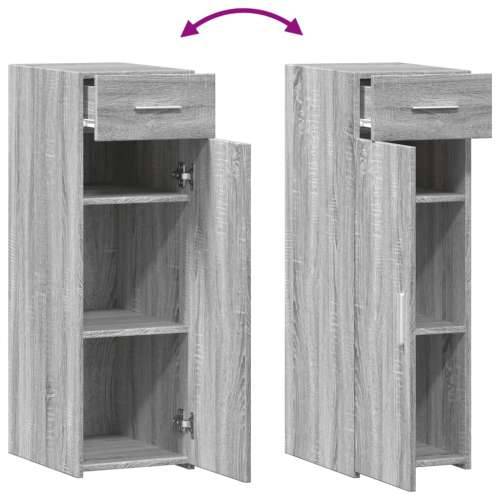 Komoda boja sivog hrasta sonome 30x42,5x93 cm konstruirano drvo - Sivi hrast sonoma 1 Cijena