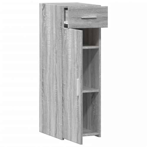 Komoda boja sivog hrasta sonome 30x42,5x93 cm konstruirano drvo - Sivi hrast sonoma 1 Cijena