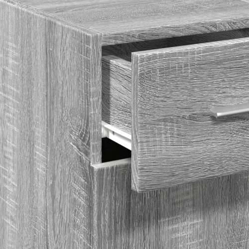 Komoda boja sivog hrasta sonome 30x42,5x93 cm konstruirano drvo - Sivi hrast sonoma 1 Cijena