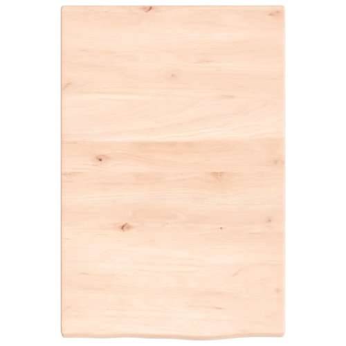 Zidna polica za Lavabo - Umivaonik od čelika i masivne hrastovine - Smeđa i crna 40 x 60 x 2 cm 1 Pravokutno Cijena