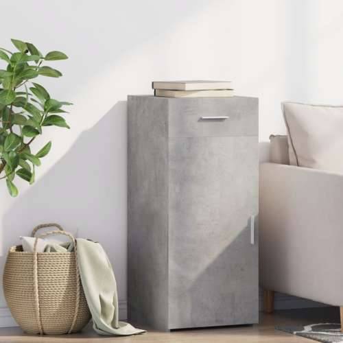 Komoda siva boja betona 40 x 42,5 x 93 cm od konstruiranog drva - Beton siva 1 Cijena