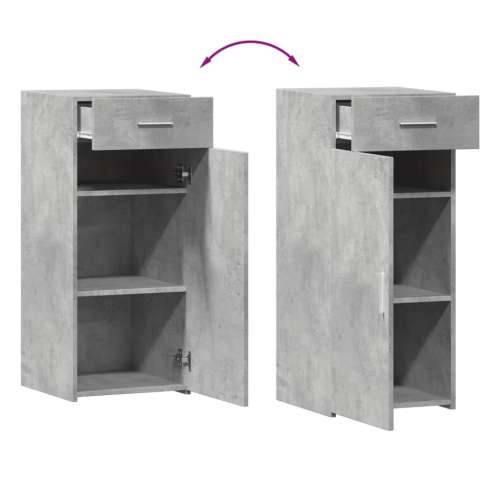 Komoda siva boja betona 40 x 42,5 x 93 cm od konstruiranog drva - Beton siva 1 Cijena