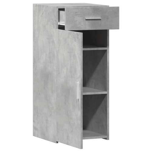 Komoda siva boja betona 40 x 42,5 x 93 cm od konstruiranog drva - Beton siva 1 Cijena