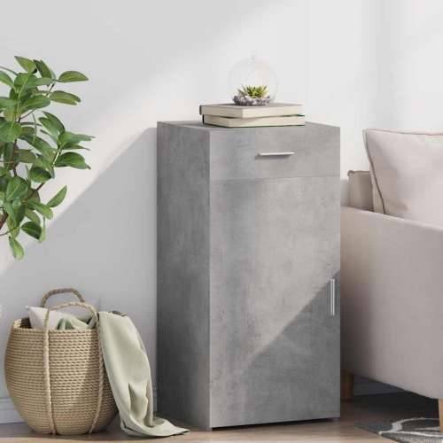 Komoda siva boja betona 45 x 42,5 x 93 cm od konstruiranog drva Beton siva 1 Cijena