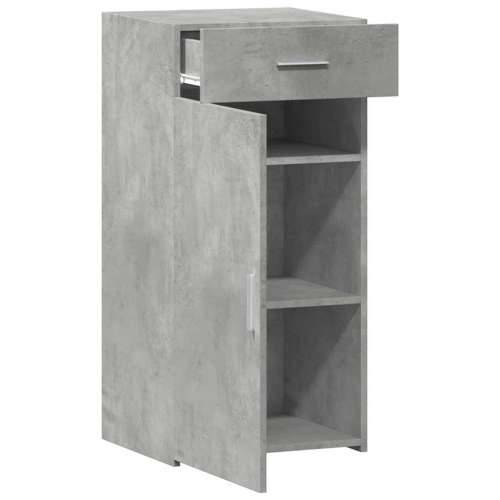 Komoda siva boja betona 45 x 42,5 x 93 cm od konstruiranog drva Beton siva 1 Cijena