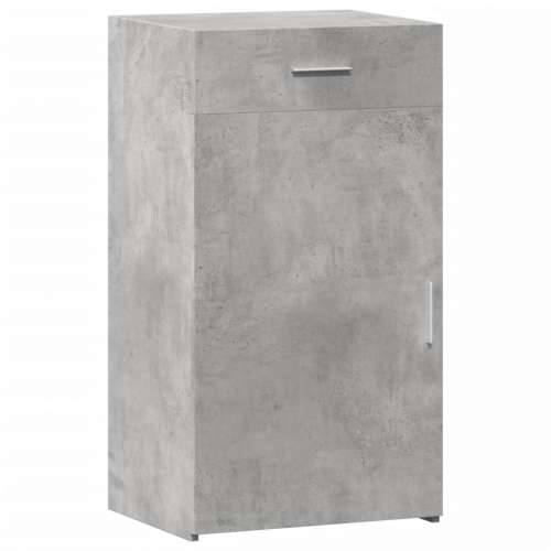 Komoda siva boja betona 50 x 42,5 x 93 cm od konstruiranog drva - Beton siva 1 Cijena