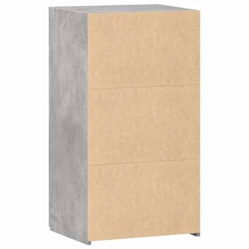 Komoda siva boja betona 50 x 42,5 x 93 cm od konstruiranog drva - Beton siva 1 Cijena