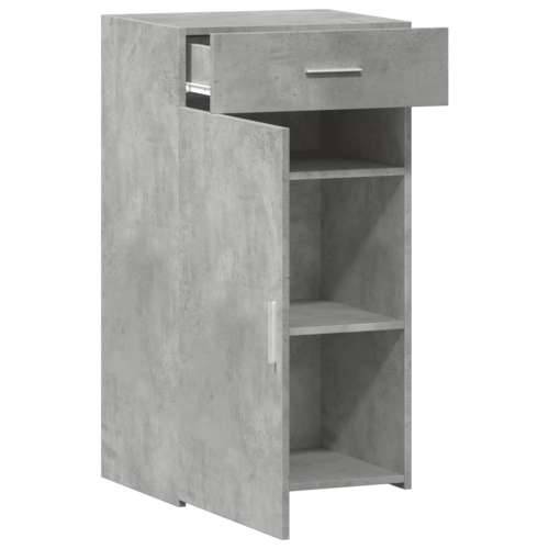 Komoda siva boja betona 50 x 42,5 x 93 cm od konstruiranog drva - Beton siva 1 Cijena