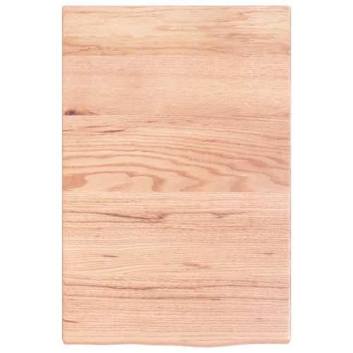 Zidna polica za Lavabo - Umivaonik od čelika i masivne hrastovine - svijetlo smeđa i bijela 40 x 60 x 2 cm 1 Pravokutno Cijena