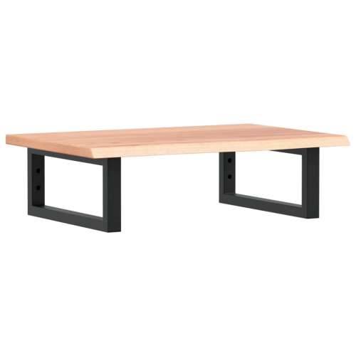 Zidna polica za Lavabo - Umivaonik od čelika i masivne hrastovine - svijetlo smeđa i crna 60 x 40 x 2 cm 1 Pravokutno Cijena