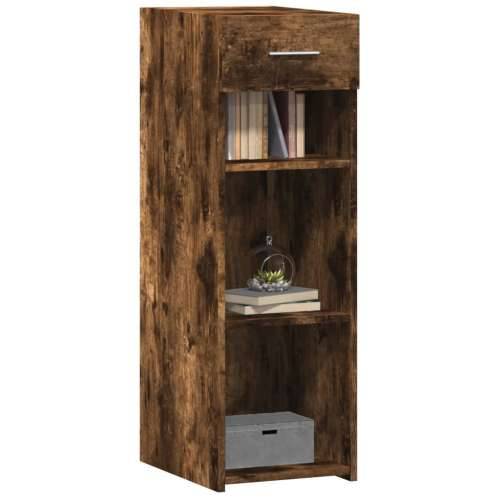Komoda boja dimljenog hrasta 30x42,5x93 cm konstruirano drvo - Dimljeni hrast 1 Cijena