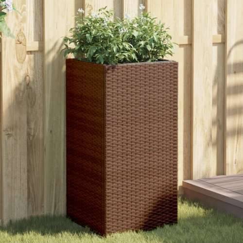 Vrtna sadilica smeđa 40 x 40 x 80 cm od poliratana - Smeđa 40 x 40 x 80 cm 1 Cijena