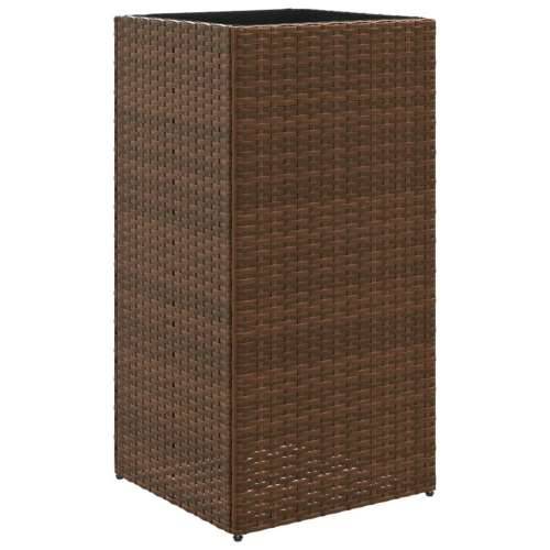 Vrtna sadilica smeđa 40 x 40 x 80 cm od poliratana - Smeđa 40 x 40 x 80 cm 1 Cijena