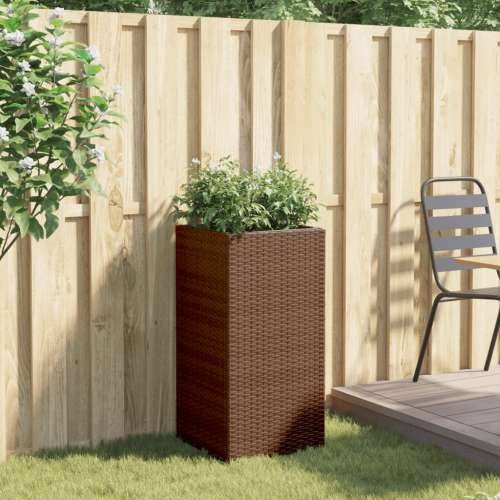 Vrtna sadilica smeđa 40 x 40 x 80 cm od poliratana - Smeđa 40 x 40 x 80 cm 1 Cijena