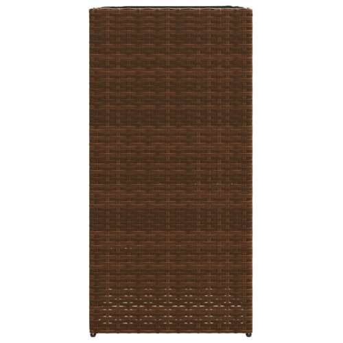 Vrtna sadilica smeđa 40 x 40 x 80 cm od poliratana - Smeđa 40 x 40 x 80 cm 1 Cijena