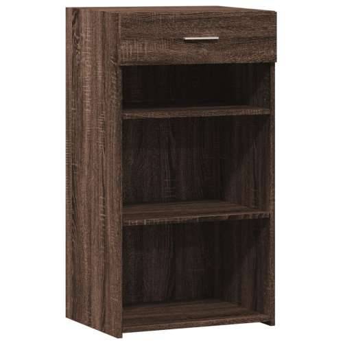 Komoda smeđa boja hrasta 50 x 42,5 x 93 cm konstruirano drvo - Smeđi hrast 1 Cijena