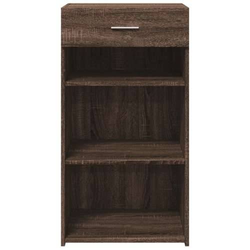 Komoda smeđa boja hrasta 50 x 42,5 x 93 cm konstruirano drvo - Smeđi hrast 1 Cijena