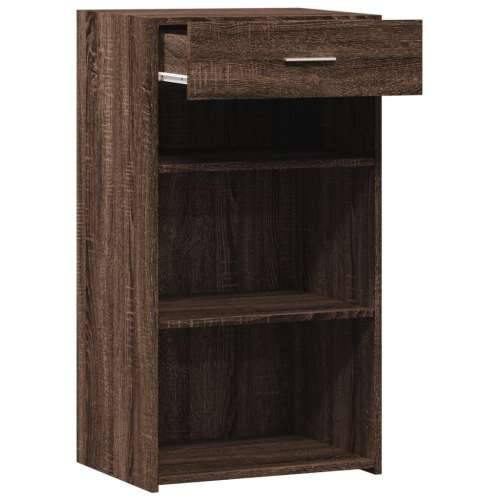 Komoda smeđa boja hrasta 50 x 42,5 x 93 cm konstruirano drvo - Smeđi hrast 1 Cijena