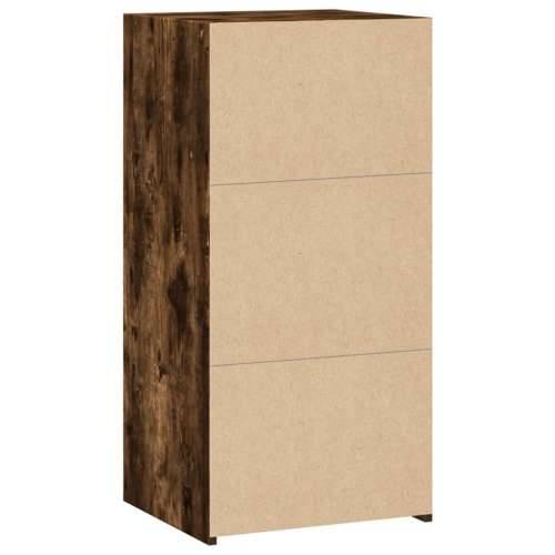 Komoda boja dimljenog hrasta 45 x 41 x 93 cm konstruirano drvo - Dimljeni hrast 1 Cijena
