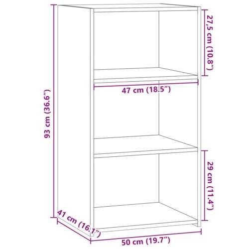 Komoda siva boja betona 50x41x93 cm od konstruiranog drva - Beton siva 1 Cijena
