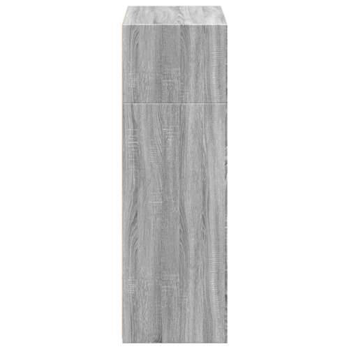 Visoka komoda boje hrasta 70 x 41 x 124 cm konstruirano drvo - Sivi hrast sonoma 1 Cijena