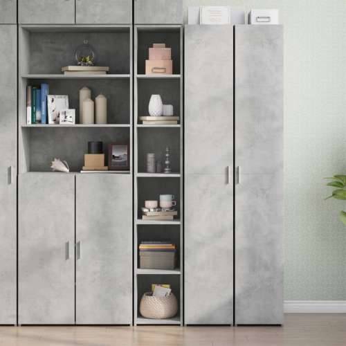 Visoka komoda boje betona 30x41x185 cm od konstruiranog drva - Beton siva 1 Cijena