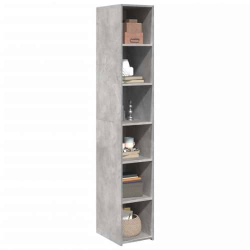 Visoka komoda boje betona 30x41x185 cm od konstruiranog drva - Beton siva 1 Cijena