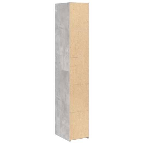 Visoka komoda boje betona 30x41x185 cm od konstruiranog drva - Beton siva 1 Cijena