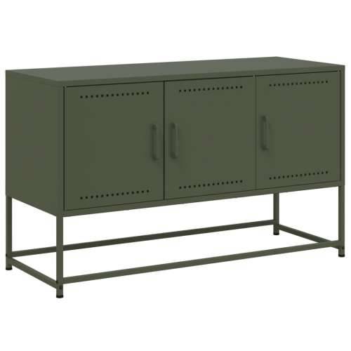 TV ormarić maslinastozeleni 100,5x39x60,5 cm čelični - Zelena 1 Cijena