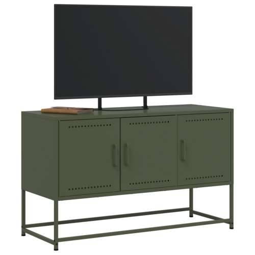 TV ormarić maslinastozeleni 100,5x39x60,5 cm čelični - Zelena 1 Cijena