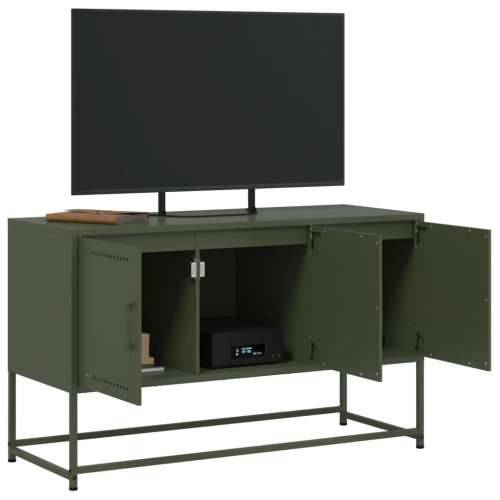 TV ormarić maslinastozeleni 100,5x39x60,5 cm čelični - Zelena 1 Cijena