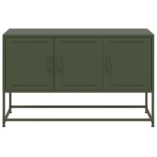 TV ormarić maslinastozeleni 100,5x39x60,5 cm čelični - Zelena 1 Cijena