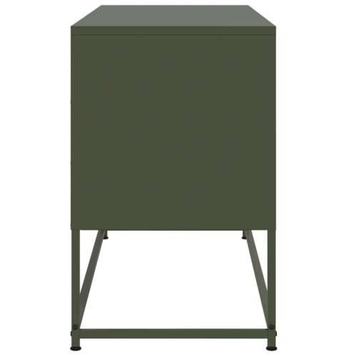 TV ormarić maslinastozeleni 100,5x39x60,5 cm čelični - Zelena 1 Cijena