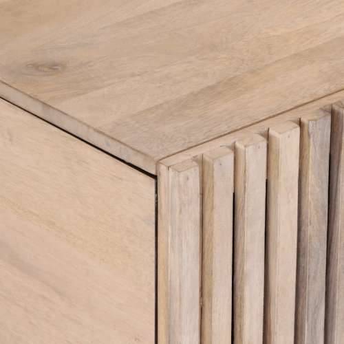 Stolić za kavu bijeli 80x51x40 cm od masivnog drva manga - Bijela 1 masivno drvo manga Cijena