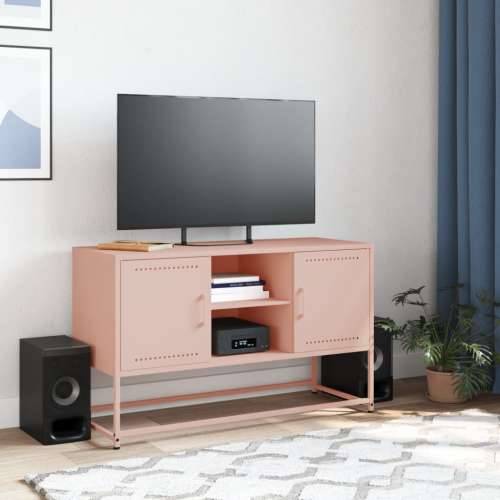 TV ormarić ružičasti 100,5x39x60,5 cm čelični - Ružičasta 1 Cijena