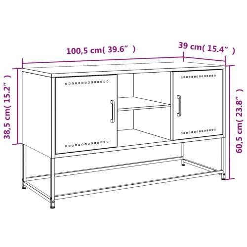 TV ormarić ružičasti 100,5x39x60,5 cm čelični - Ružičasta 1 Cijena