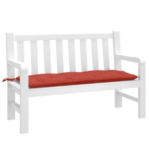 Jastuk za vrtnu klupu prošarano crvena 120x50x7 cm tkanina - prošarana crvena 120 x 50 x 7 cm 1 Cijena
