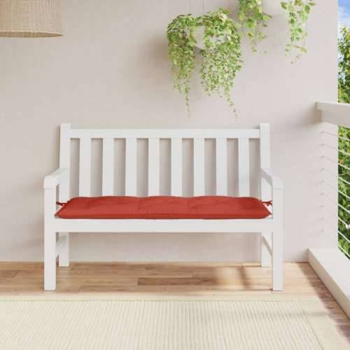 Jastuk za vrtnu klupu prošarano crvena 120x50x7 cm tkanina - prošarana crvena 120 x 50 x 7 cm 1 Cijena